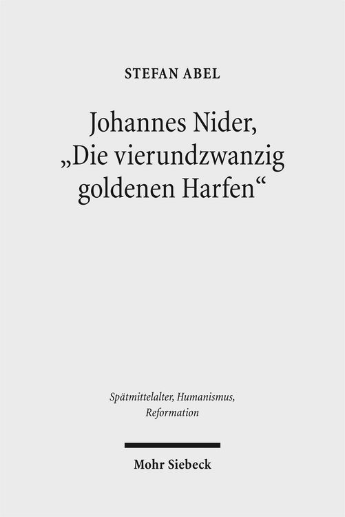 Produktbild: Johannes Nider 'Die vierundzwanzig goldenen Harfen'