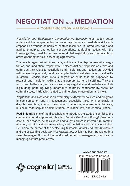 Produktbild: Negotiation and Mediation