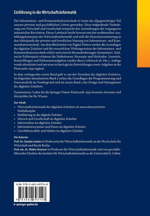 Produktbild: Einf&uuml;hrung in die Wirtschaftsinformatik