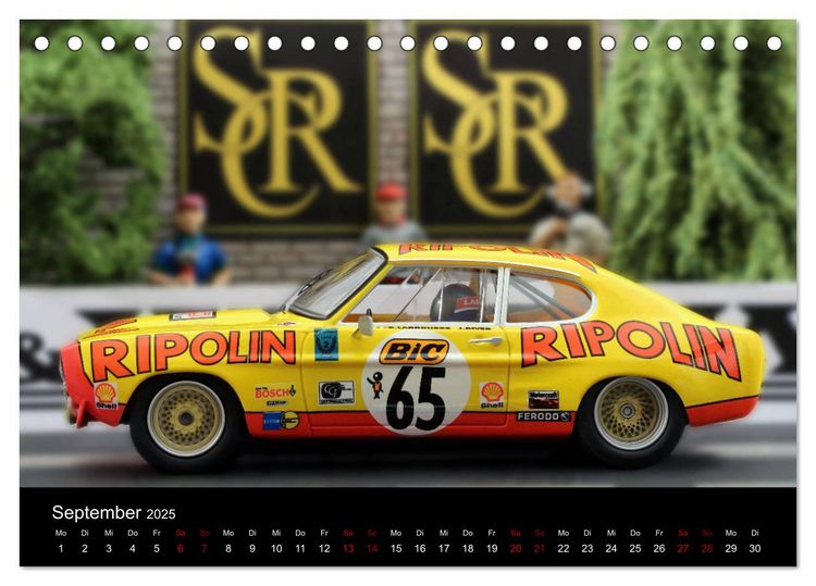 Produktbild: Motorsport in 1/32 (Tischkalender 2025 DIN A5 quer), CALVENDO Monatskalender