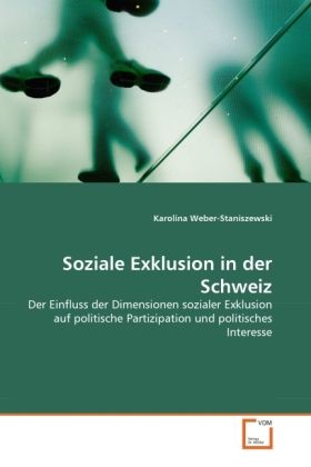 Produktbild: Weber-Staniszewski, K: Soziale Exklusion in der Schweiz