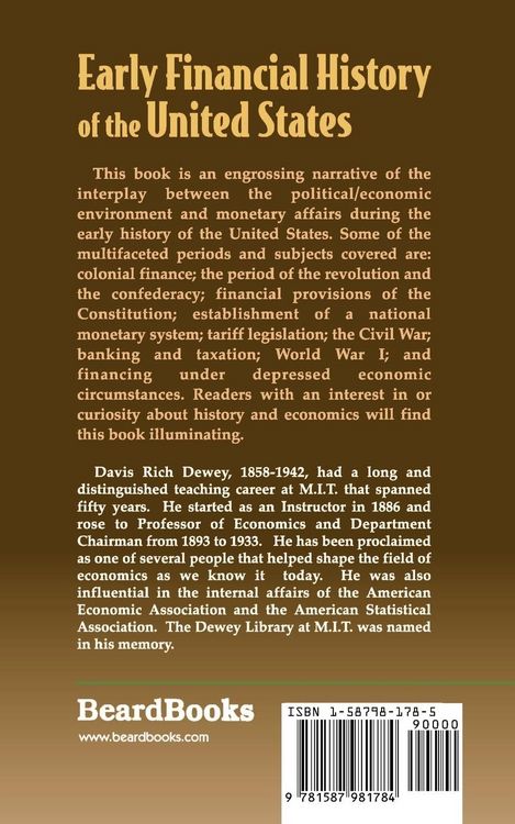 Produktbild: Early Financial History of the United States