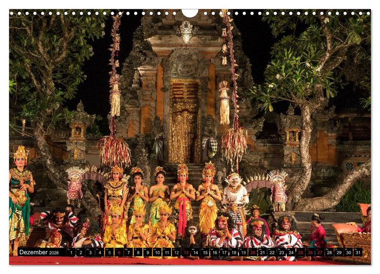 Produktbild: Bali - Indonesien (Wandkalender 2026 DIN A3 quer), CALVENDO Monatskalender
