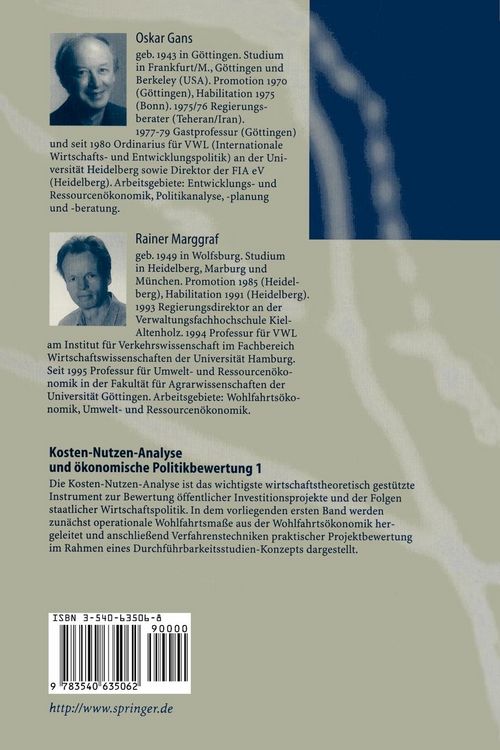 Produktbild: Kosten-Nutzen-Analyse und ökonomische Politikbewertung 1