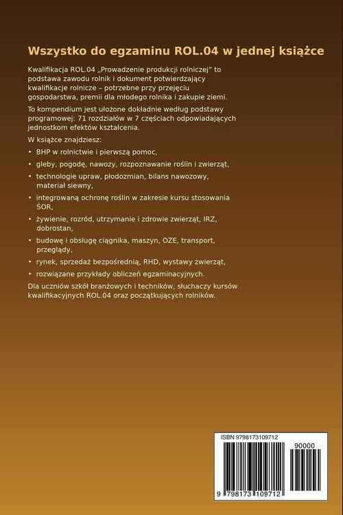 Produktbild: ROL.04 Prowadzenie produkcji rolniczej