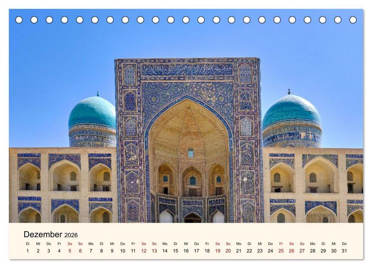 Produktbild: Zentralasien - Entlang der alten Seidenstra&szlig;e (Tischkalender 2026 DIN A5 quer), CALVENDO Monatskalender