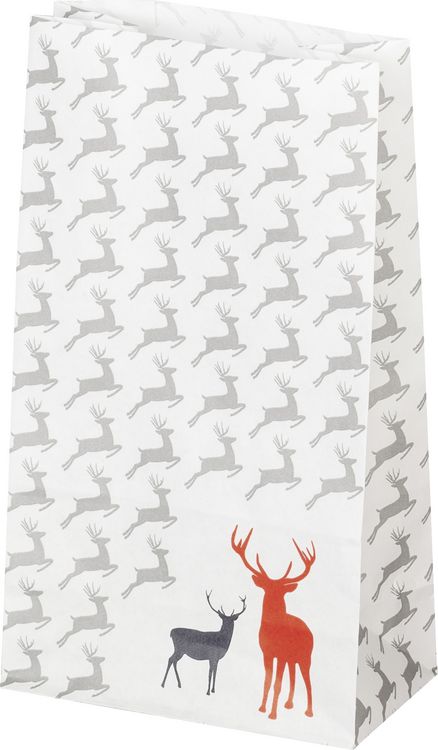 Produktbild: Folia Adventskalender-Set STYLE, aus 24 lebensmittel echten T&uuml;ten, Satinband, Sticker