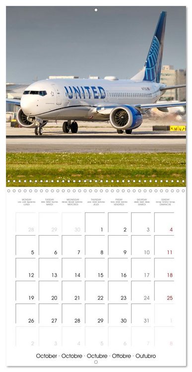 Produktbild: North American Airliners (Wall Calendar 2026 12 &times; 12 Inch) CALVENDO 12 Month Wall Calendar