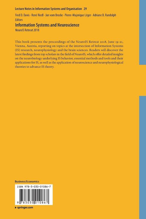 Produktbild: Information Systems and Neuroscience