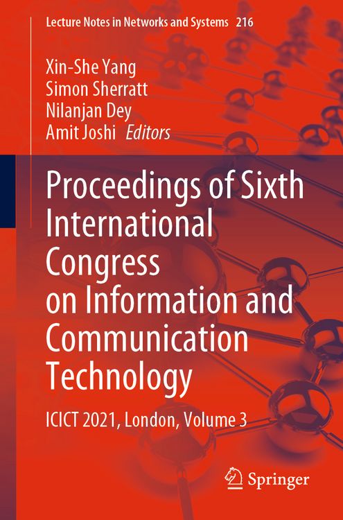 Produktbild: Proceedings of Sixth International Congress on Information and Communication Technology
