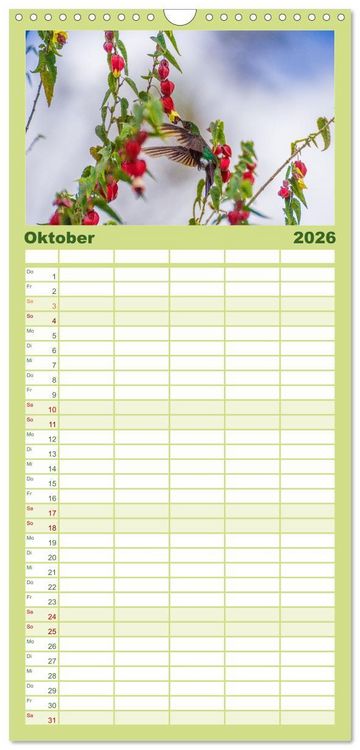 Produktbild: Familienplaner 2026 - Ecuador - Naturparadies am &Auml;quator mit 5 Spalten (Wandkalender, 21 x 45 cm) CALVENDO