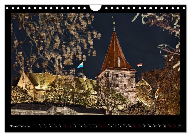 Produktbild: Historisches N&uuml;rnberg (Wandkalender 2026 DIN A4 quer), CALVENDO Monatskalender
