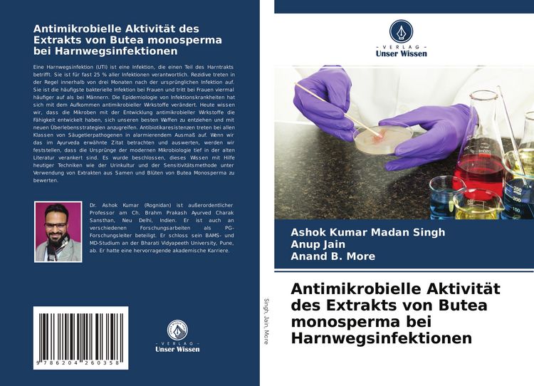 Produktbild: Antimikrobielle Aktivit&auml;t des Extrakts von Butea monosperma bei Harnwegsinfektionen