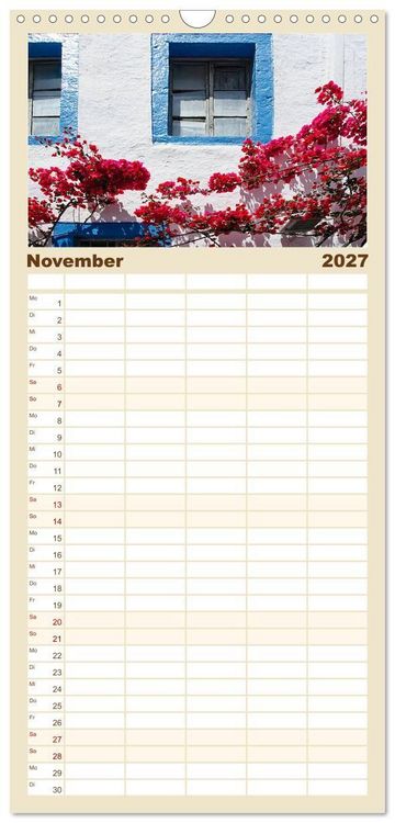Produktbild: Familienplaner 2027 - Griechische Insel Kos mit 5 Spalten (Wandkalender, 21 x 45 cm) CALVENDO
