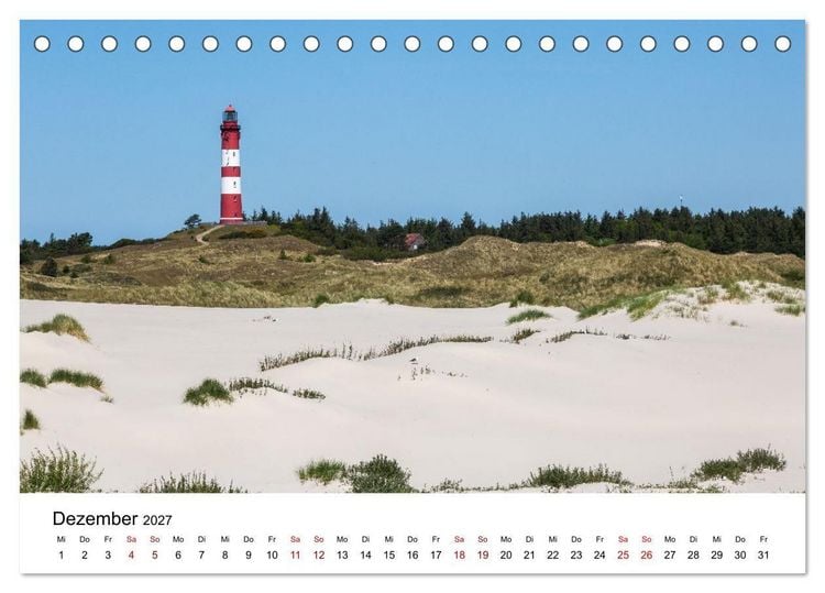 Produktbild: Amrum - Das Paradies in der Nordsee (Tischkalender 2027 DIN A5 quer), CALVENDO Monatskalender