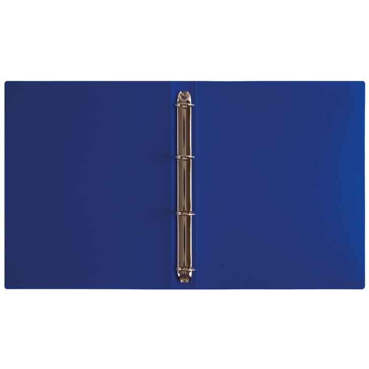 Produktbild: Idena Ringbuch aus Kunststoff 4 Ringe Transluzent blau DIN A4 R&uuml;ckenbreite 3cm