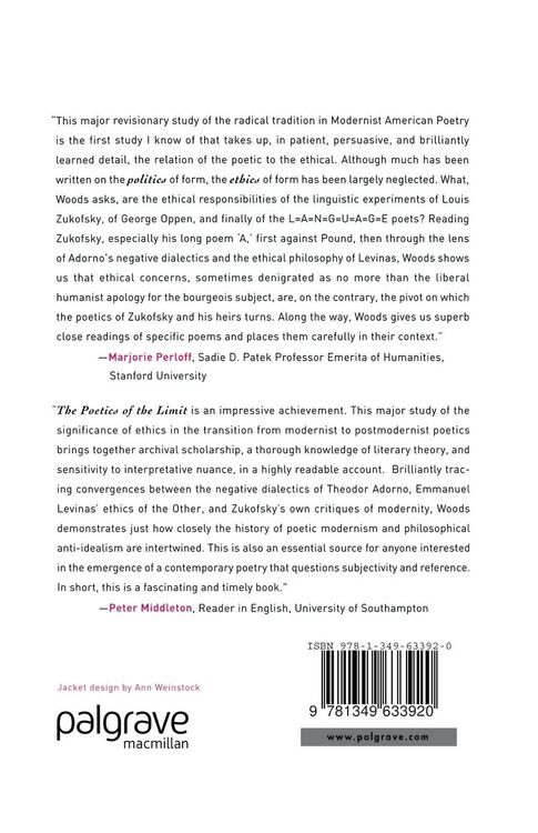 Produktbild: The Poetics of the Limit