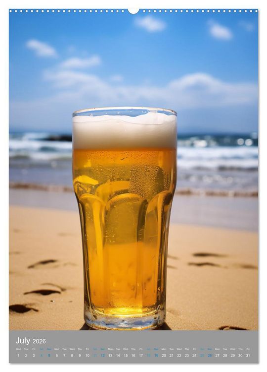 Produktbild: Beer (High Quality Premium Wall Calendar 2026 DIN A2 portrait),CALVENDO 12 Month Wall Calendar