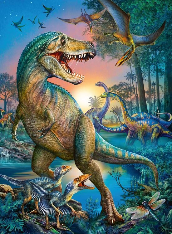 Produktbild: Puzzle Ravensburger Urzeitriese 150 Teile XXL