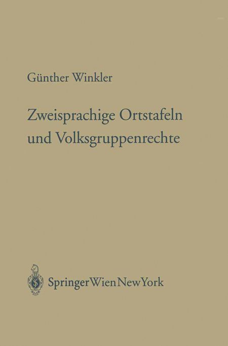 Produktbild: Zweisprachige Ortstafeln und Volksgruppenrechte
