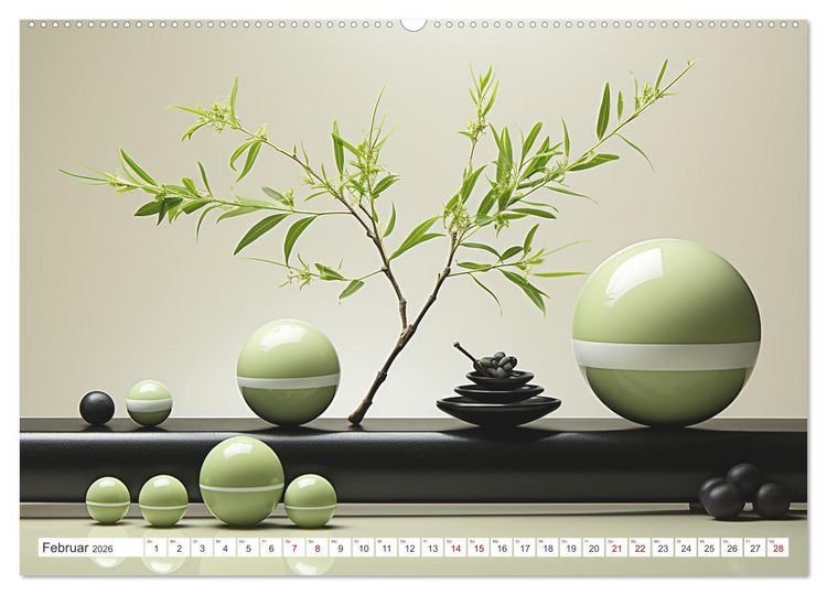 Produktbild: Einklang und Harmonie (Wandkalender 2026 DIN A2 quer), CALVENDO Monatskalender