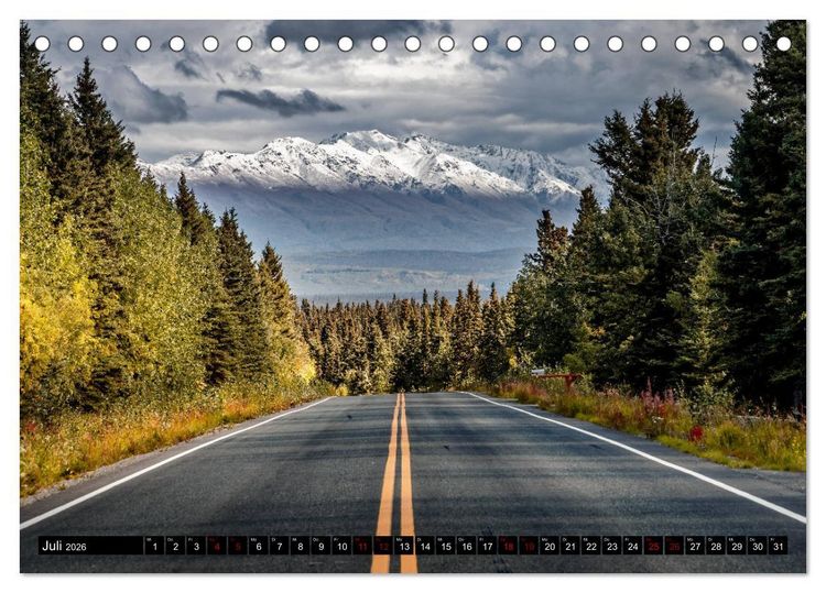 Produktbild: Alaska - Farben und Licht (Tischkalender 2026 DIN A5 quer), CALVENDO Monatskalender
