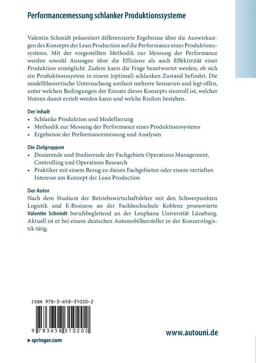 Produktbild: Performancemessung schlanker Produktionssysteme