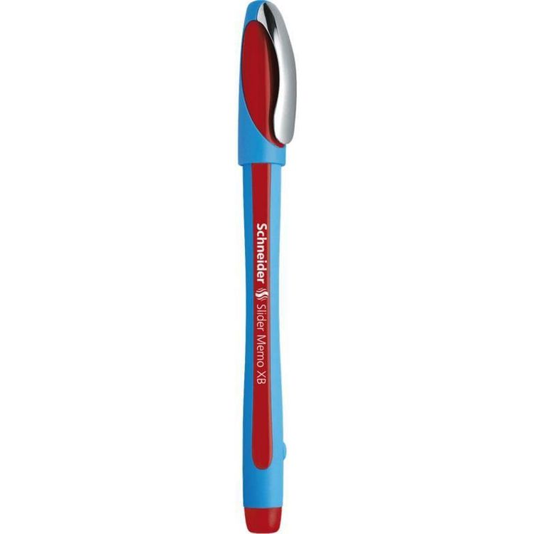 Produktbild: Kugelschreiber Slider Memo XB, Kappenmodell, rot, Schaftfarbe:...