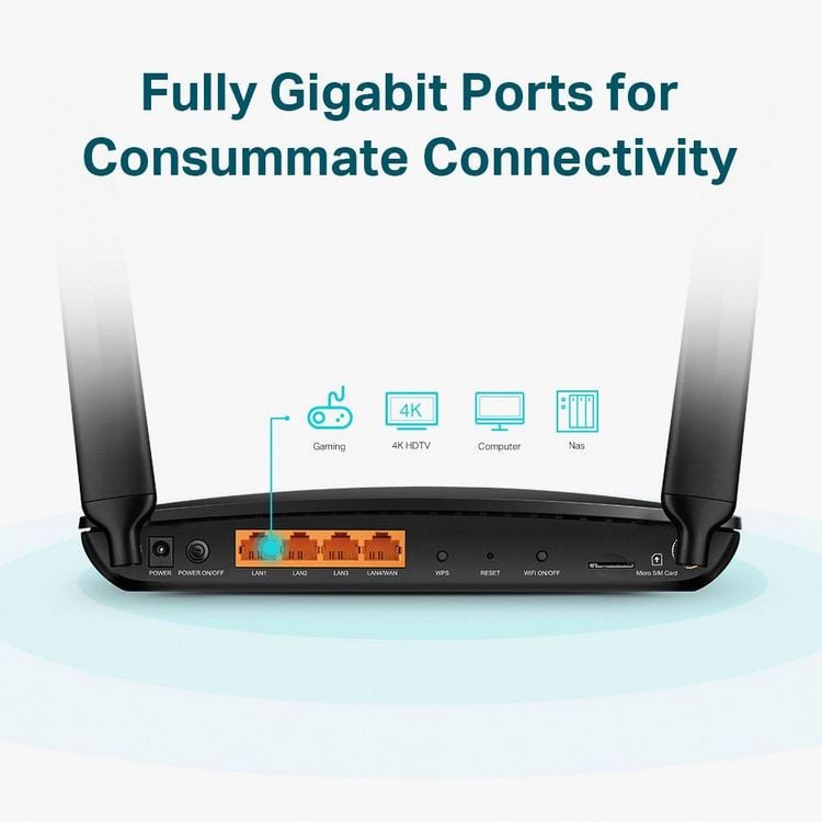 Produktbild: TP-LINK ARCHER MR600 Router Integriertes Modem: LTE 2.4GHz, 5GHz
