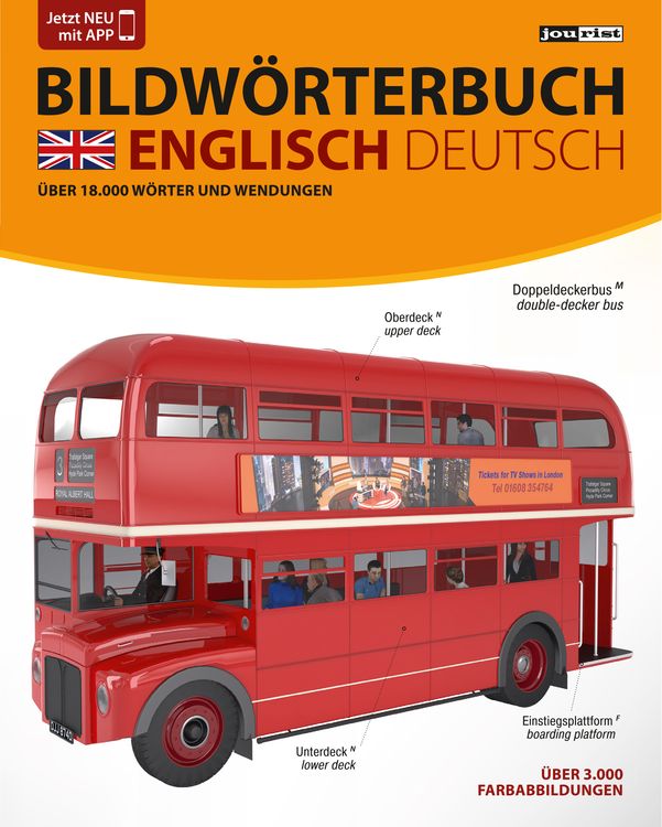 Produktbild: JOURIST Bildw&ouml;rterbuch Englisch-Deutsch: 18.000 W&ouml;rter und Wendungen