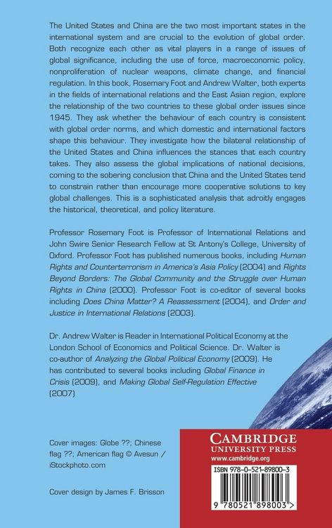 Produktbild: China, the United States, and Global Order