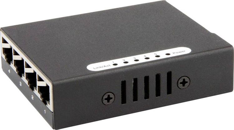 Produktbild: Renkforce RF-4451433 RF-4451433 Netzwerk Switch 5 Port 100MBit/s USB-Stromversorgung