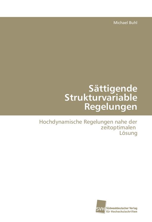 Produktbild: S&auml;ttigende Strukturvariable Regelungen