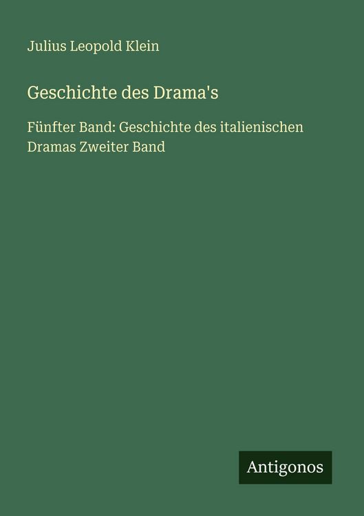 Produktbild: Geschichte des Drama's