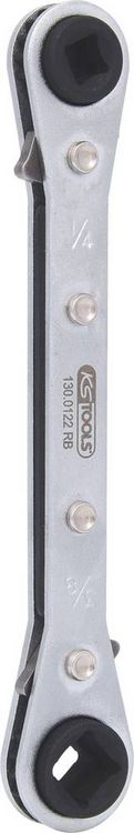 Produktbild: KS Tools 4 in 1 K&auml;lte-Klima-Ratschenschl&uuml;ssel, umschaltbar 130.0122