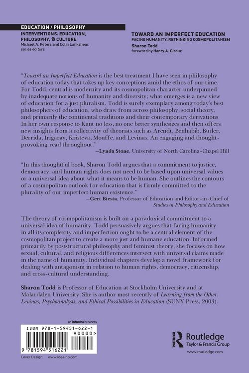 Produktbild: Toward an Imperfect Education