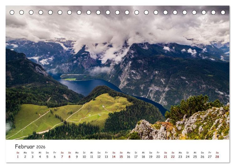 Produktbild: Einzigartige Seen in Bayern (Tischkalender 2026 DIN A5 quer), CALVENDO Monatskalender