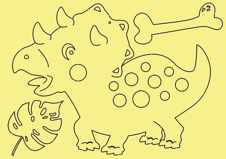 Produktbild: Pompon Art "Dinos"