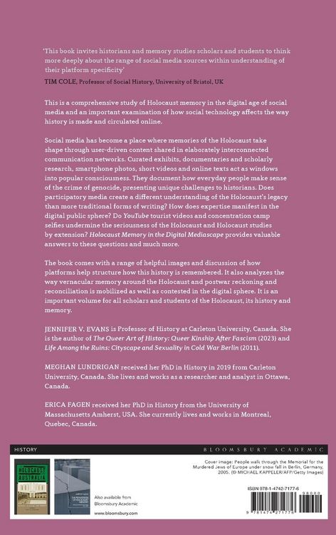 Produktbild: Holocaust Memory in the Digital Mediascape