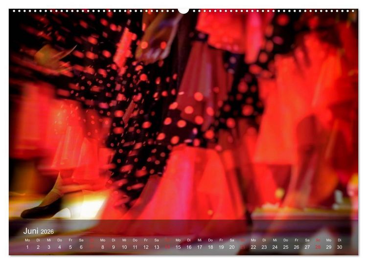 Produktbild: Flamenco - Tanz der Leidenschaft (hochwertiger Premium Wandkalender 2026 DIN A2 quer), Kunstdruck in Hochglanz