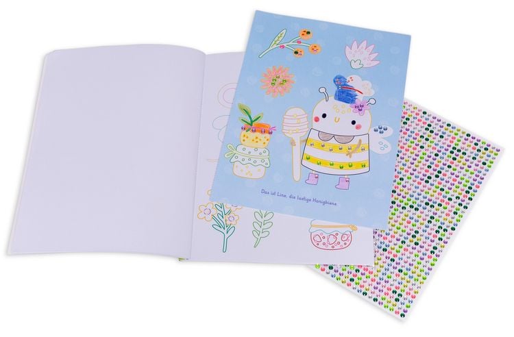 Produktbild: Mein Malbuch mit bunten Glitzersteinen. Im Feenwald (Mit &uuml;ber 1.000 Glitzersteinen)