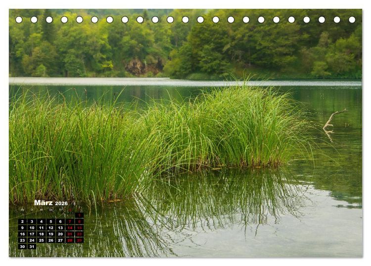 Produktbild: Naturwunder Plitvicer Seen (Tischkalender 2026 DIN A5 quer), CALVENDO Monatskalender
