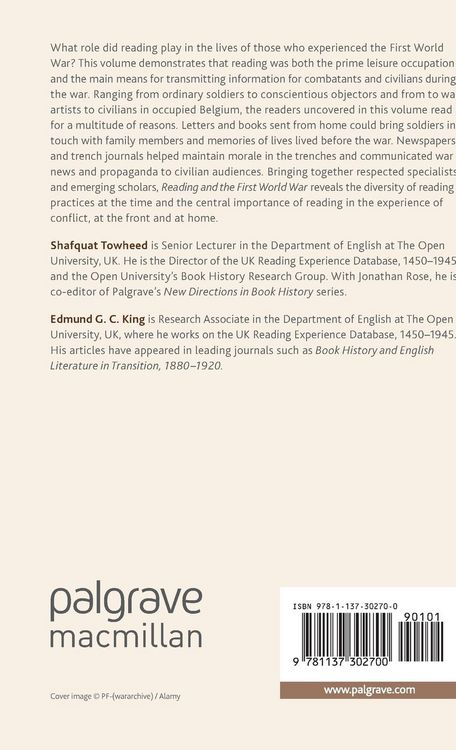 Produktbild: Reading and the First World War