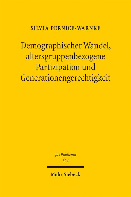 Produktbild: Pernice-Warnke, S: Demographischer Wandel, altersgruppenbezo