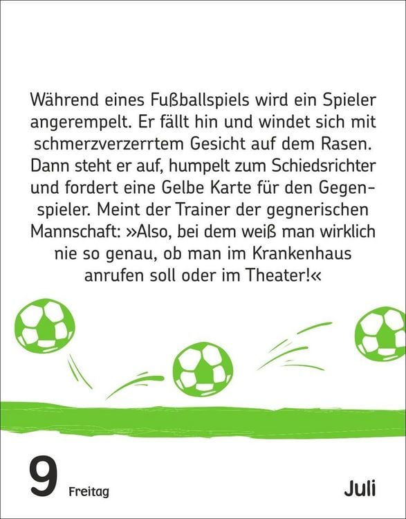 Produktbild: Fu&szlig;ballspa&szlig; f&uuml;r Kids Tagesabrei&szlig;kalender 2027 - Witze, lustige Spr&uuml;che und verr&uuml;ckte Fakten