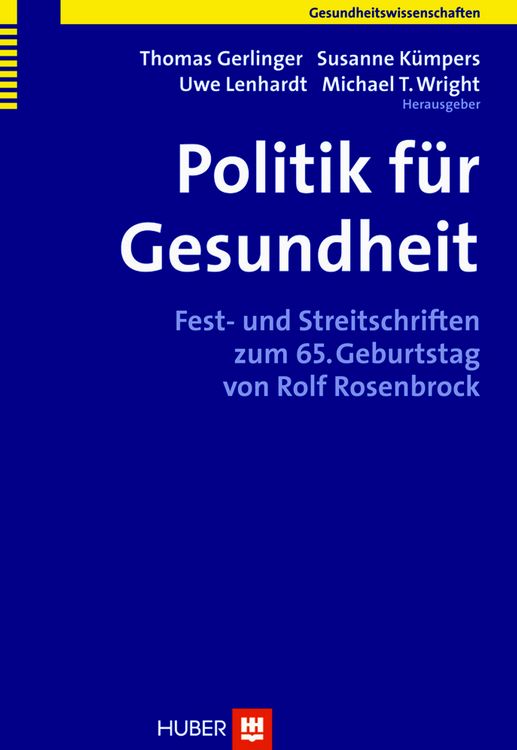 Produktbild: Politik f&uuml;r Gesundheit