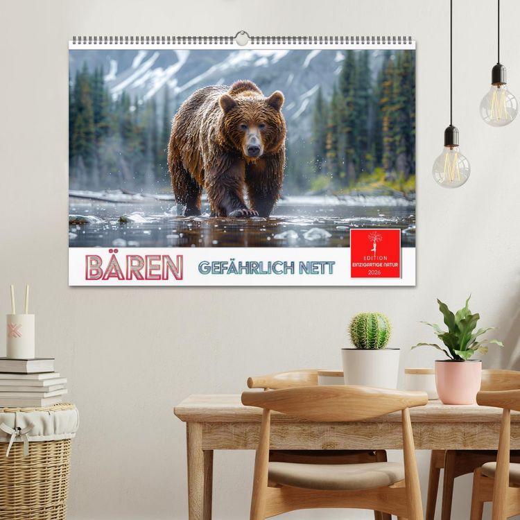 Produktbild: B&auml;ren - gef&auml;hrlich nett (Wandkalender 2026 DIN A2 quer), CALVENDO Monatskalender