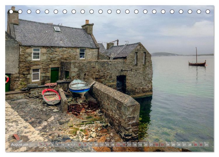 Produktbild: Wildes Shetland, die Wikinger-Inseln am Rande der Welt. (Tischkalender 2026 DIN A5 quer), CALVENDO Monatskalender