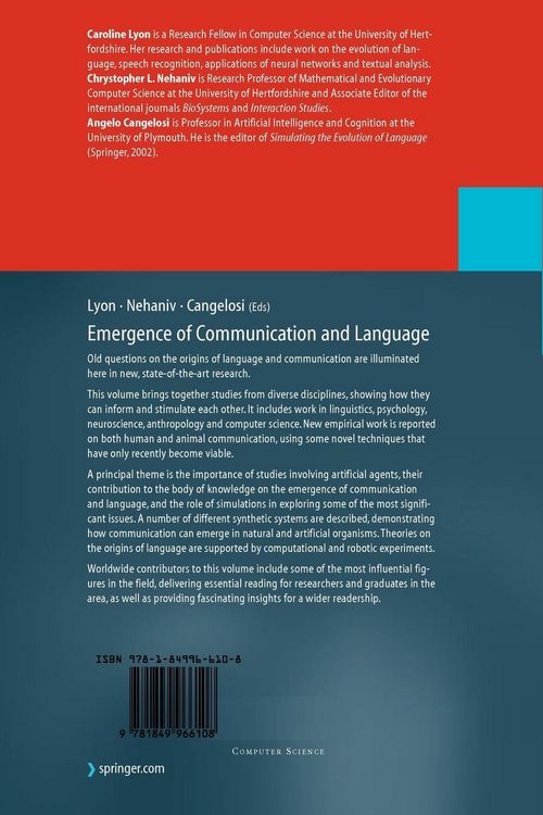 Produktbild: Emergence of Communication and Language