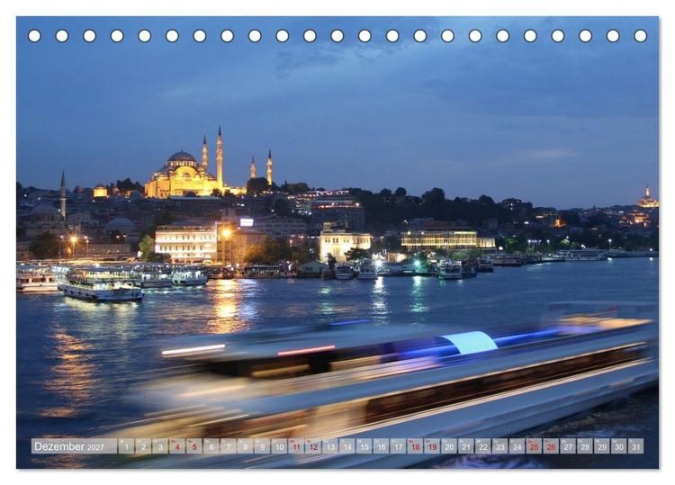 Produktbild: Moscheen in Istanbul. Rund um die Hagia Sophia (Tischkalender 2027 DIN A5 quer), CALVENDO Monatskalender